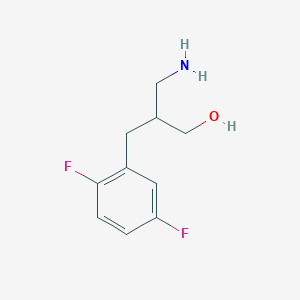 molecular formula C10H13F2NO B1517484 3-氨基-2-[(2,5-二氟苯基)甲基]丙醇 CAS No. 1096296-04-6