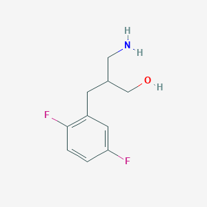 molecular formula C10H13F2NO B1517484 3-Amino-2-[(2,5-difluorofenil)metil]propan-1-ol CAS No. 1096296-04-6