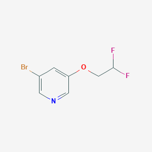 molecular formula C7H6BrF2NO B15174843 3-(2,2-Difluoroethoxy)-5-bromopyridine CAS No. 1241752-27-1