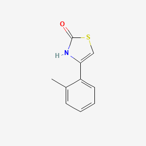 molecular formula C10H9NOS B1517491 4-(2-Methylphenyl)-2,3-dihydro-1,3-thiazol-2-one CAS No. 1095231-46-1