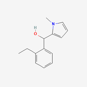 molecular formula C14H17NO B15175149 2-Ethylphenyl-(1-methyl-2-pyrrolyl)methanol 