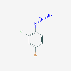 molecular formula C6H3BrClN3 B1517519 1-叠氮基-4-溴-2-氯苯 CAS No. 1152943-47-9