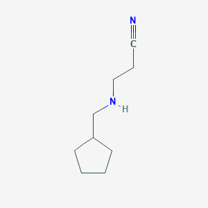 molecular formula C9H16N2 B1517523 3-[(环戊基甲基)氨基]丙腈 CAS No. 1087717-80-3