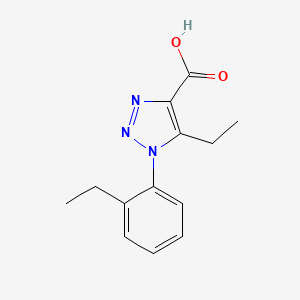 molecular formula C13H15N3O2 B1517526 5-乙基-1-(2-乙基苯基)-1H-1,2,3-三唑-4-羧酸 CAS No. 1096980-35-6