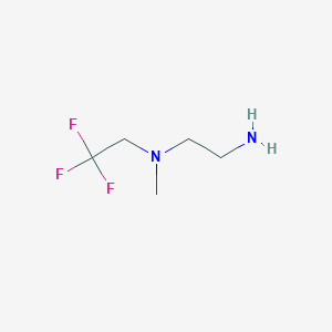 molecular formula C5H11F3N2 B1517534 (2-氨基乙基)(甲基)(2,2,2-三氟乙基)胺 CAS No. 1097796-53-6