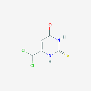 6-(dichloromethyl)-2-sulfanylidene-1H-pyrimidin-4-one