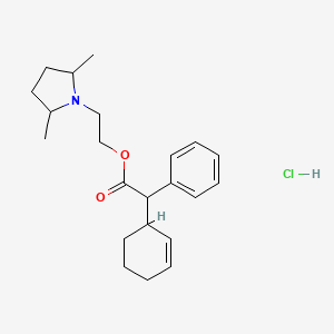 2-(2,5-Dimethylpyrrolidin-1-yl)ethyl 2-cyclohex-2-en-1-yl-2-phenylacetate;hydrochloride