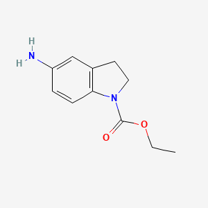 molecular formula C11H14N2O2 B1517544 Ethyl 5-aminoindoline-1-carboxylate CAS No. 1021106-45-5