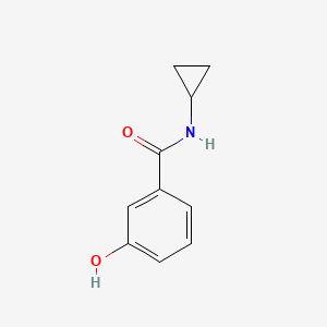 molecular formula C10H11NO2 B1517546 N-cyclopropyl-3-hydroxybenzamide CAS No. 1019466-68-2