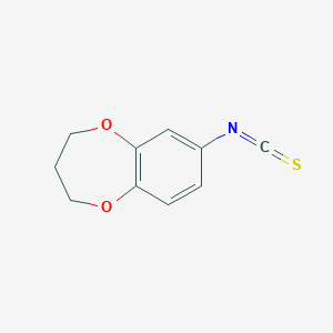 molecular formula C10H9NO2S B1517547 7-isothiocyanato-3,4-dihydro-2H-1,5-benzodioxepine CAS No. 1019442-90-0