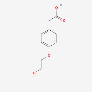 molecular formula C11H14O4 B1517548 2-[4-(2-Methoxyethoxy)phenyl]acetic acid CAS No. 1019344-55-8
