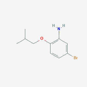 molecular formula C10H14BrNO B1517550 5-Bromo-2-(2-methylpropoxy)aniline CAS No. 1019121-73-3