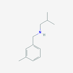 molecular formula C12H19N B1517557 [(3-Methylphenyl)methyl](2-methylpropyl)amine CAS No. 1019606-15-5