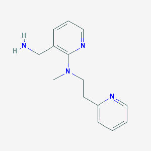 molecular formula C14H18N4 B1517559 3-(氨甲基)-N-甲基-N-(2-吡啶-2-基乙基)吡啶-2-胺 CAS No. 1019346-46-3