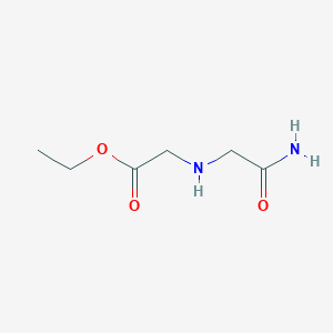 B1517565 Ethyl 2-[(carbamoylmethyl)amino]acetate CAS No. 652975-29-6