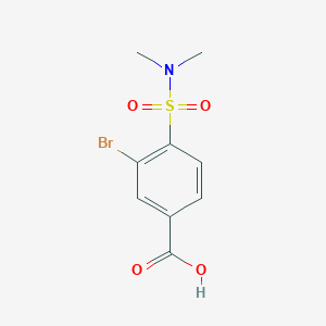 molecular formula C9H10BrNO4S B1517570 3-Bromo-4-(dimethylsulfamoyl)benzoic acid CAS No. 1019384-91-8