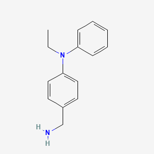 molecular formula C15H18N2 B1517574 4-(aminomethyl)-N-ethyl-N-phenylaniline CAS No. 1019575-69-9