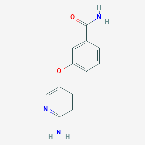 molecular formula C12H11N3O2 B1517576 3-[(6-Aminopyridin-3-yl)oxy]benzamide CAS No. 1019634-11-7