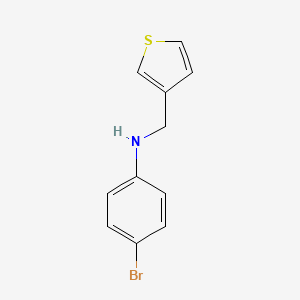 molecular formula C11H10BrNS B1517579 4-bromo-N-(thiophen-3-ylmethyl)aniline CAS No. 341008-33-1