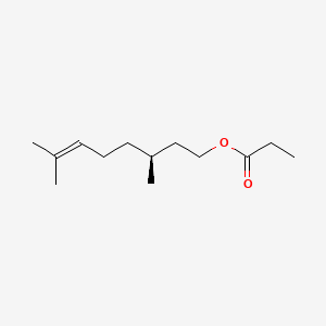 molecular formula C13H24O2 B15175807 (S)-3,7-dimethyloct-6-enyl propionate CAS No. 89460-13-9