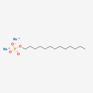 molecular formula C13H27Na2O4P B15175827 1-Tridecanol, phosphate, sodium salt CAS No. 68647-24-5