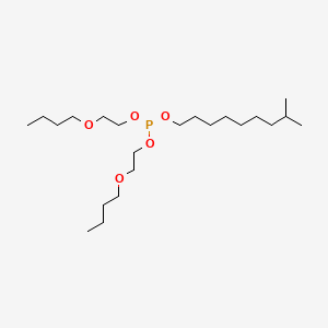 molecular formula C22H47O5P B15175877 Bis(2-butoxyethyl) isodecyl phosphite CAS No. 93843-25-5