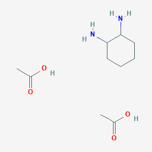 molecular formula C10H22N2O4 B15175880 acetic acid;cyclohexane-1,2-diamine CAS No. 957771-42-5