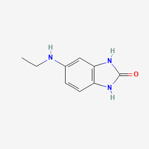 molecular formula C9H11N3O B1517595 2H-苯并咪唑-2-酮，5-(乙氨基)-1,3-二氢- CAS No. 1038266-62-4