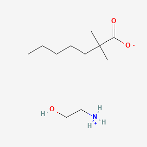 molecular formula C11H25NO3 B15175959 (2-Hydroxyethyl)ammonium dimethylheptanoate CAS No. 97334-75-3