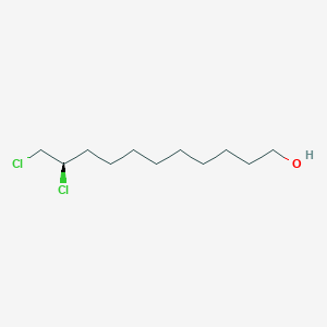 molecular formula C11H22Cl2O B15175995 (10R)-10,11-dichloroundecan-1-ol CAS No. 71566-71-7