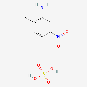 molecular formula C7H10N2O6S B15176015 2-methyl-5-nitroaniline;sulfuric acid CAS No. 59850-14-5