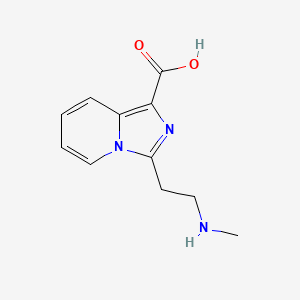 3-[2-(Methylamino)ethyl]imidazo[1,5-a]pyridine-1-carboxylic acid