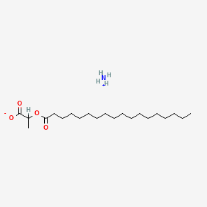 molecular formula C21H43NO4 B15176054 Ammonium 1-carboxylatoethyl stearate CAS No. 74173-78-7