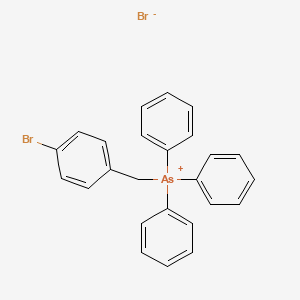 molecular formula C25H21AsBr2 B15176074 [(4-Bromophenyl)methyl](triphenyl)arsanium bromide CAS No. 57080-46-3