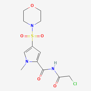 N-(chloroacetyl)-1-methyl-4-(morpholin-4-ylsulfonyl)-1H-pyrrole-2-carboxamide