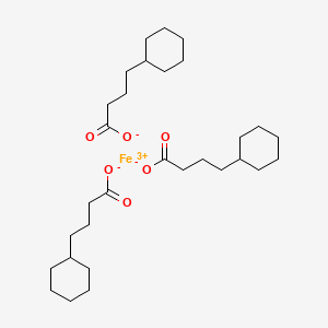 molecular formula C30H51FeO6 B15176099 Iron tris(4-cyclohexylbutyrate) CAS No. 71672-87-2