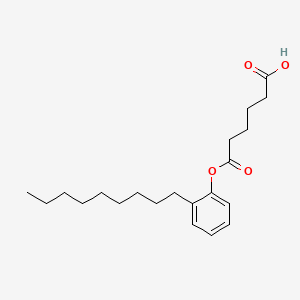 molecular formula C21H32O4 B15176100 Nonylphenyl hydrogen adipate CAS No. 93982-14-0