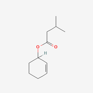 molecular formula C11H18O2 B15176105 2-Cyclohexen-1-yl isovalerate CAS No. 41321-25-9