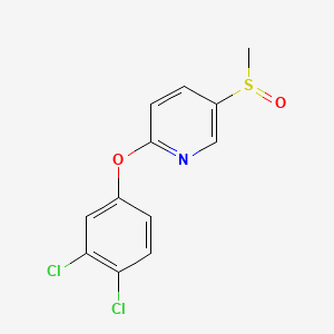 molecular formula C12H9Cl2NO2S B15176131 2-(3,4-Dichlorophenoxy)-5-(methylsulfinyl)pyridine CAS No. 85330-95-6