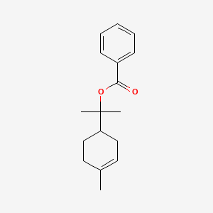 molecular formula C17H22O2 B15176135 p-Menth-1-en-8-yl benzoate CAS No. 71648-34-5