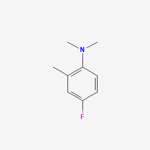 molecular formula C9H12FN B15176141 4-Fluoro-N,N,2-trimethylaniline CAS No. 35122-83-9