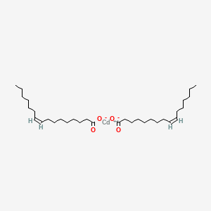 molecular formula C32H58CdO4 B15176175 Cadmium (Z)-hexadec-9-enoate CAS No. 93894-10-1