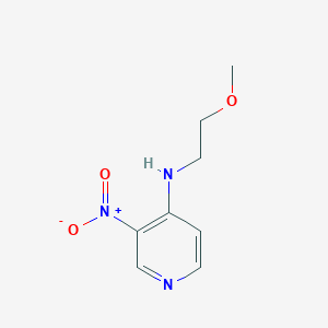 molecular formula C8H11N3O3 B1517618 N-(2-甲氧基乙基)-3-硝基吡啶-4-胺 CAS No. 1040063-55-5