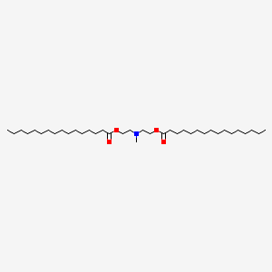 molecular formula C37H73NO4 B15176180 (Methylimino)diethane-2,1-diyl dipalmitate CAS No. 88703-86-0