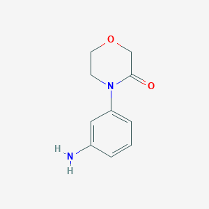 molecular formula C10H12N2O2 B1517619 4-(3-Aminophenyl)morpholin-3-one CAS No. 1082495-22-4