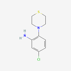 molecular formula C10H13ClN2S B1517620 5-氯-2-(硫代吗啉-4-基)苯胺 CAS No. 1042798-56-0
