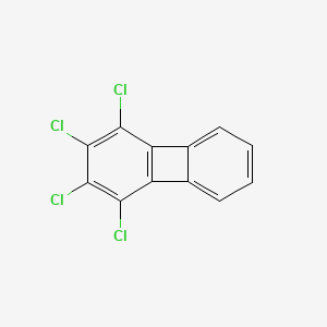 molecular formula C12H4Cl4 B15176270 Biphenylene, tetrachloro- CAS No. 26444-41-7