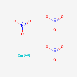 molecular formula CmN3O9-3 B15176272 Nitric acid, curium-244Cm salt CAS No. 60354-24-7