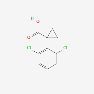 molecular formula C10H8Cl2O2 B1517628 1-(2,6-Dichlorophenyl)cyclopropane-1-carboxylic acid CAS No. 1039931-24-2