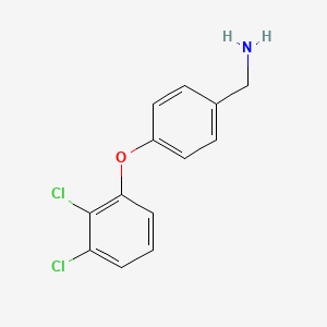 molecular formula C13H11Cl2NO B1517630 [4-(2,3-Dichlorophenoxy)phenyl]methanamine CAS No. 1039894-09-1